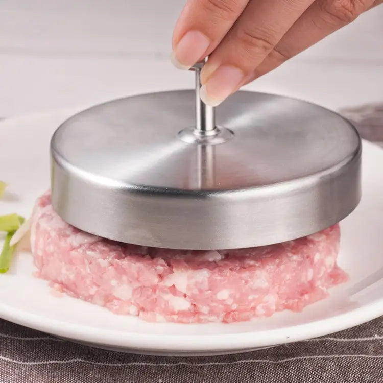 Kitchen Food Molds Stainless Steel Hamburger Meat Press Molds Tools 1PC 10356 Stainless Steel - 1PC 10356 Stainless
