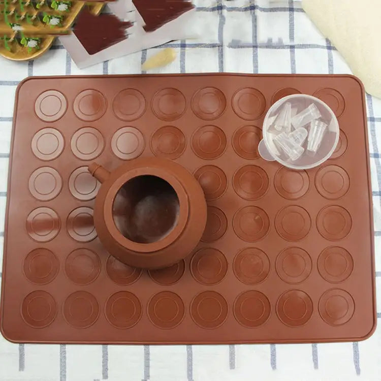 Kitchen Roast Large Size Silicone Pad + Framed Pot + Color Box Baking Macaron Mold Suit - Macaron Mold Suit