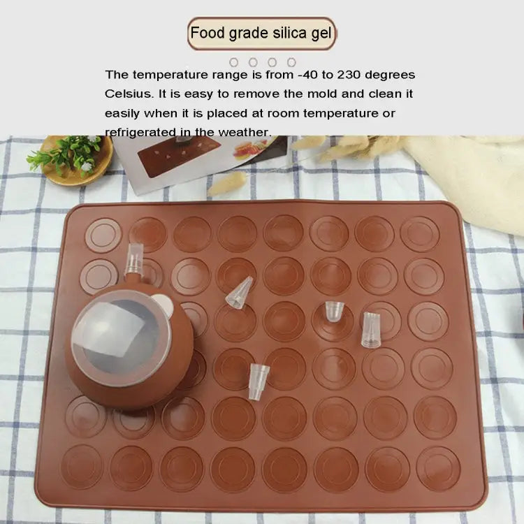 Kitchen Roast Large Size Silicone Pad + Framed Pot + Color Box Baking Macaron Mold Suit - Macaron Mold Suit