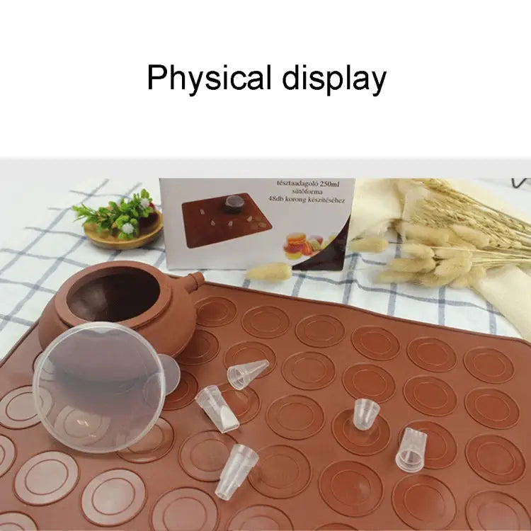 Kitchen Roast Large Size Silicone Pad + Framed Pot + Color Box Baking Macaron Mold Suit - Macaron Mold Suit