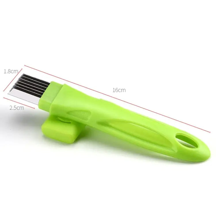 Kitchen Tool Manual Stainless Steel Filate Circle Shape Green Onion Slicer 16x1.8cm Green - 16x1.8cm Green