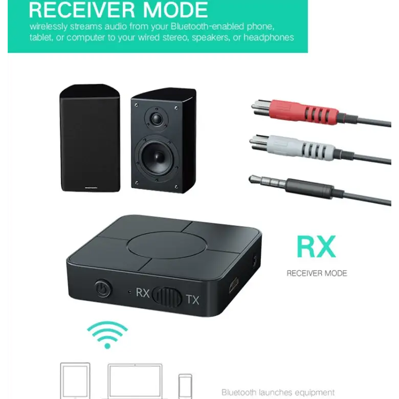 KN326 Bluetooth Audio receiver transmitter 5.0 two-in-one Bluetooth adapter for hands-free calls