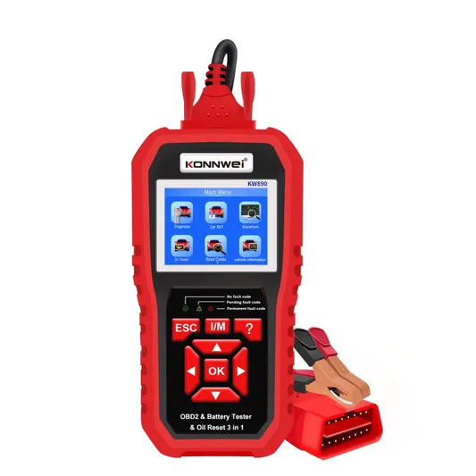 KONNWEI KW890 2 in 1 Car OBD2 Fault Detector + Maintenance Light Reseter KW890 - KW890