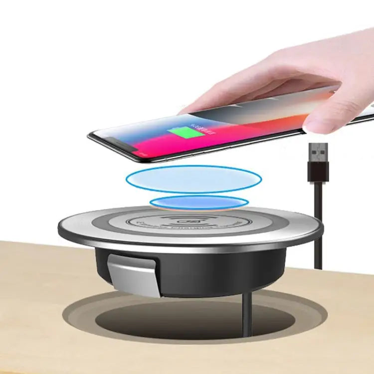 KP-ZMC Embedded Desktop Wireless Charger with PD + USB Interface Cable Length: 1.2m