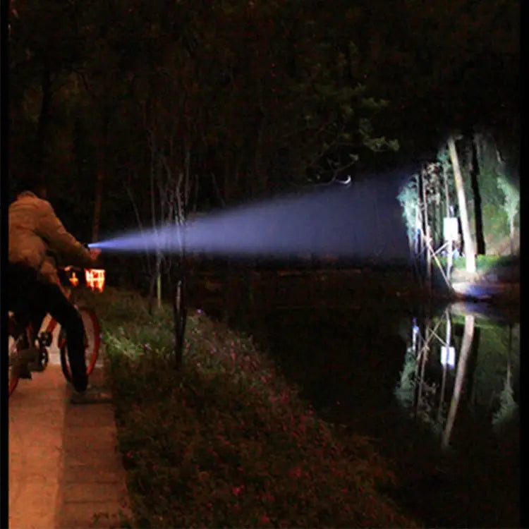 KS-738 USB Charging Waterproof T6 + XPE Zoomable LED Flashlight with 4-Modes & 18650 lithium battery KS-738 (&18650)