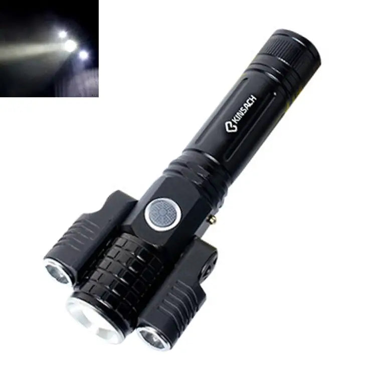 KS-738 USB Charging Waterproof T6 + XPE Zoomable LED Flashlight with 4-Modes & 18650 lithium battery KS-738 (&18650)