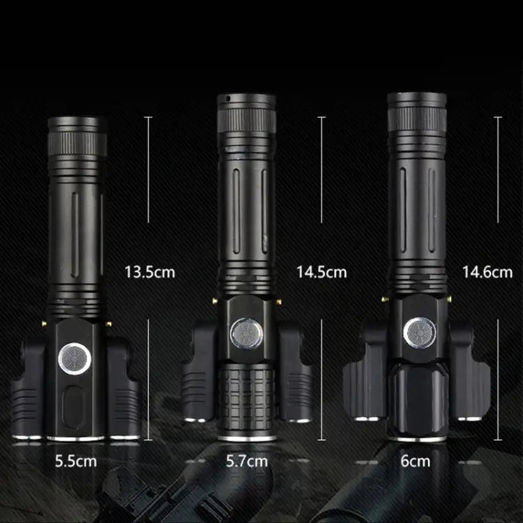 KS-738 USB Charging Waterproof T6 + XPE Zoomable LED Flashlight with 4-Modes & 18650 lithium battery KS-738 (&18650)