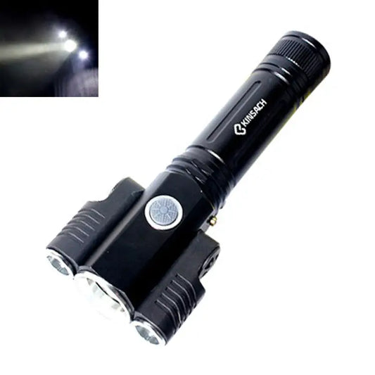 KS-739 USB Charging Waterproof T6 + XPE Fixed Focus LED Flashlight with 4-Modes & 18650 lithium battery KS-739 (&18650)