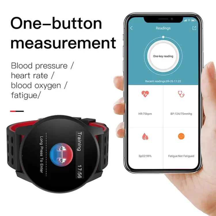 KY108 1.3 inches 240x240 Resolution Smart Bracelet IP67 Waterproof Support Call Reminder /Heart Rate Monitoring /Sleep