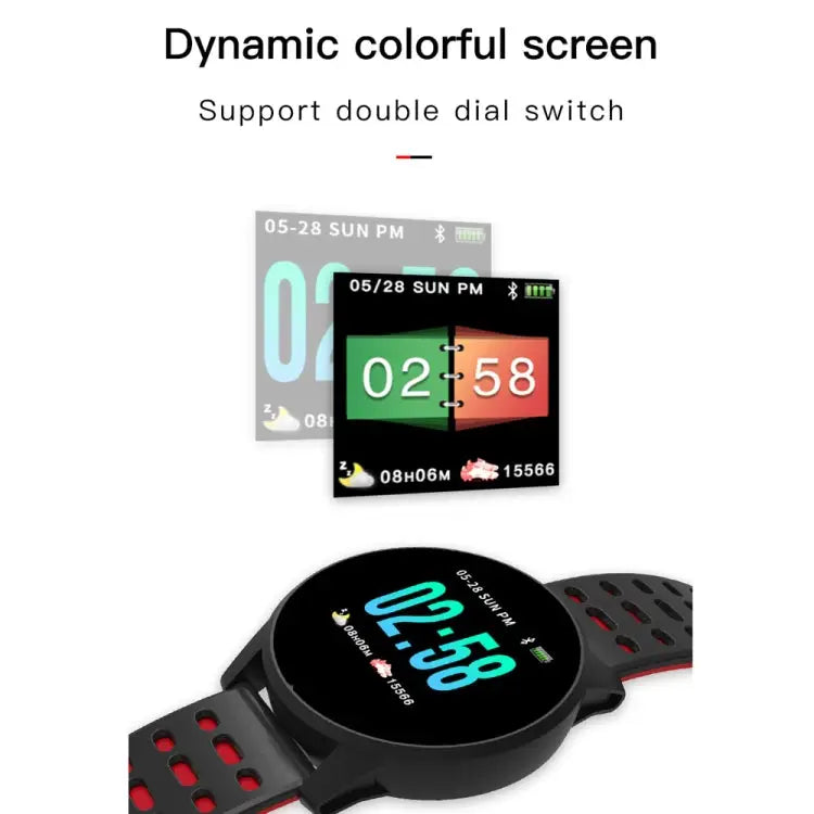 KY108 1.3 inches 240x240 Resolution Smart Bracelet IP67 Waterproof Support Call Reminder /Heart Rate Monitoring /Sleep