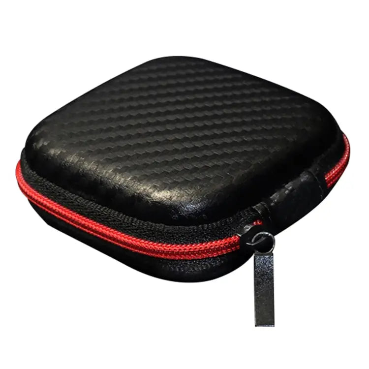 KZ Data Wire Charger Earphone Portable Carbon Fibre Texture Receiving Case Square - Square