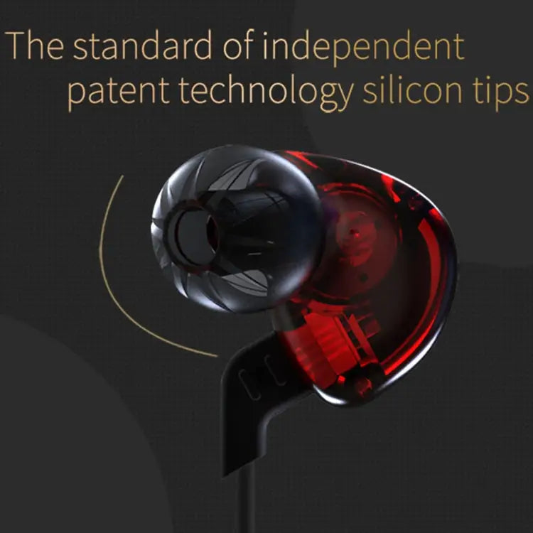 KZ ED12 3.5mm Jack Hanging Ear Sports Design In-Ear Style Wire Control Earphone Cable Length: 1.2m ED12 - ED12