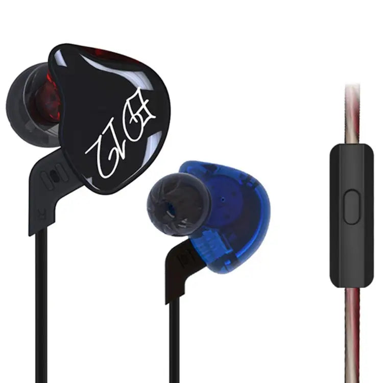 KZ ED12 3.5mm Jack Hanging Ear Sports Design In-Ear Style Wire Control Earphone Cable Length: 1.2m ED12 - ED12