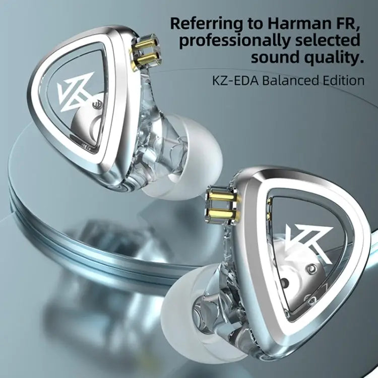 KZ-EDA Balanced Dual Magnetic Dynamic In-Ear Earphone With Microphone Without Microphone - Apple Accessories