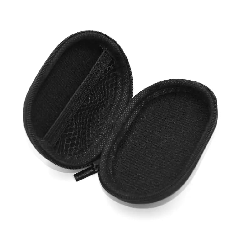 KZ Portable PU Leather Oval Data Cable Charger Earphone Storage Box Oval - Oval - Apple Accessories