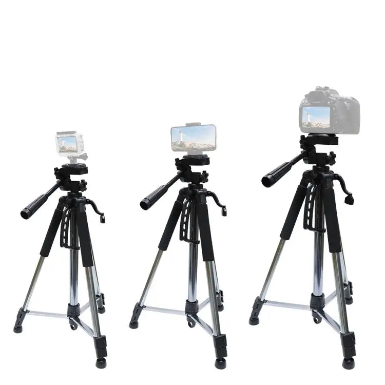 L-1200 Camera Tripod Live Broadcast Bracket For Mobile Phones Cameras Projectors 55-148CM Universal Adjustable Tripod