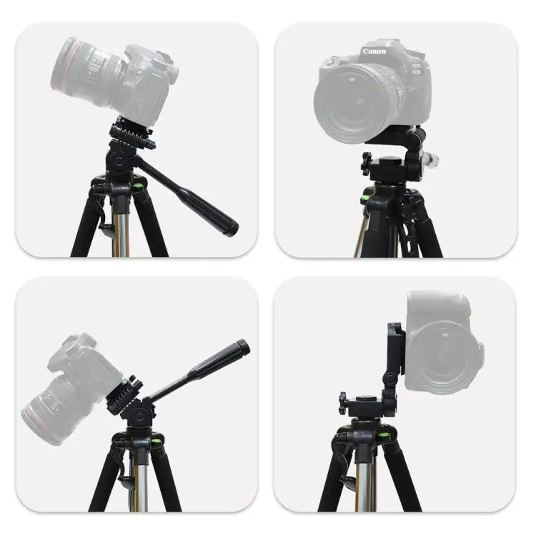 L-1200 Camera Tripod Live Broadcast Bracket For Mobile Phones Cameras Projectors 55-148CM Universal Adjustable Tripod