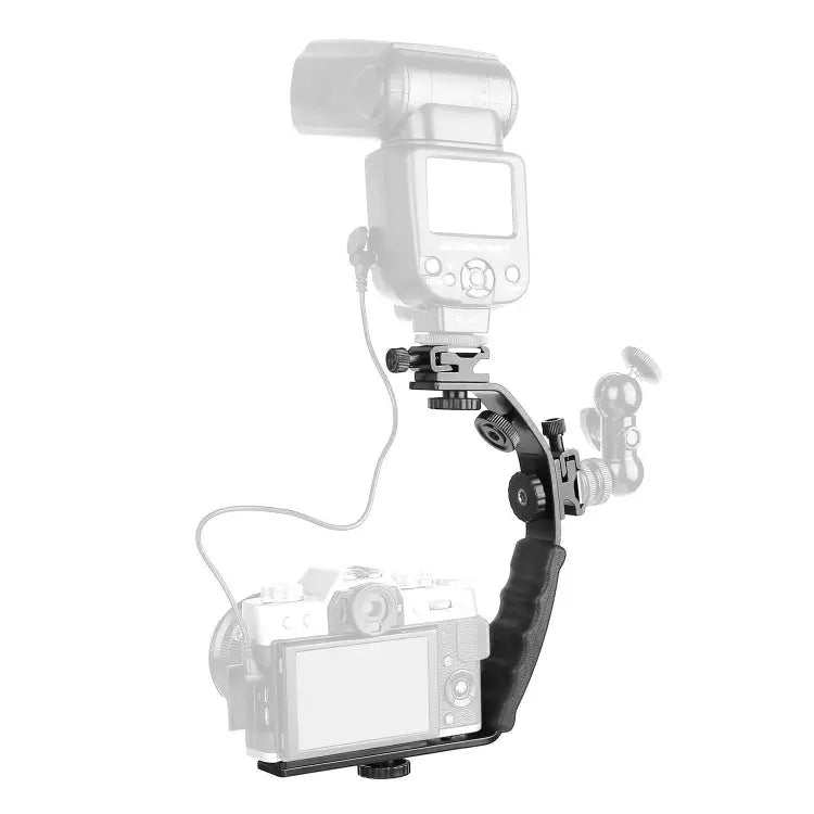 L-Shaped Aluminum Flash Bracket Camera Holder L-Shaped - L-Shaped