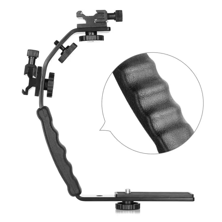 L-Shaped Aluminum Flash Bracket Camera Holder L-Shaped - L-Shaped