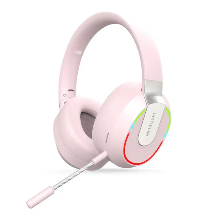 L850 Foldable ENC Noise Reduction Wireless Bluetooth Earphone with Microphone - Pink - Apple Accessories