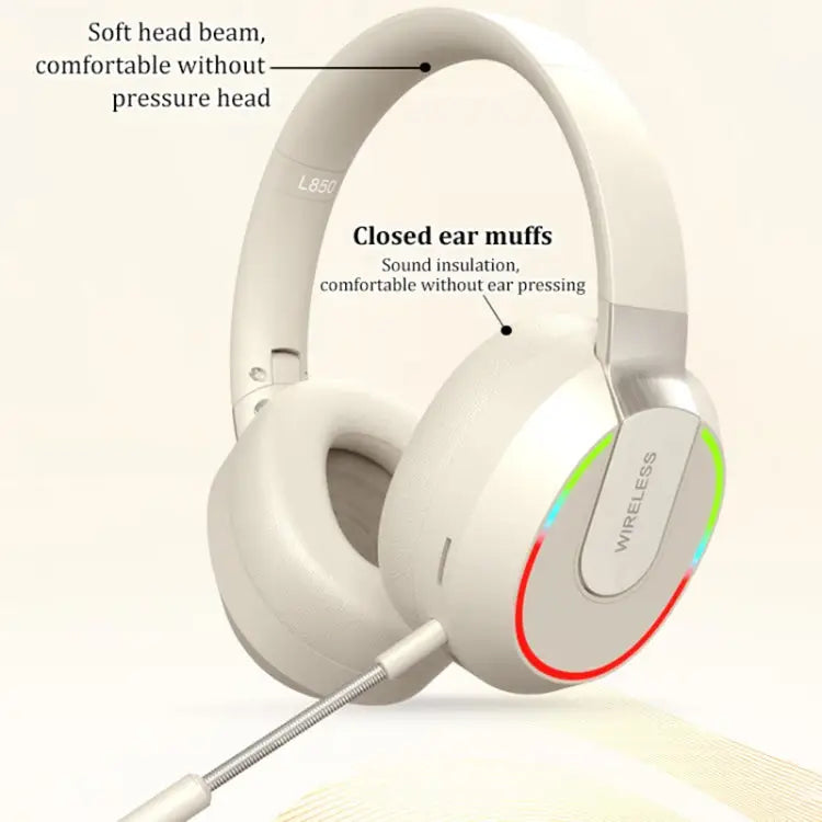 L850 Foldable ENC Noise Reduction Wireless Bluetooth Earphone with Microphone - Apple Accessories