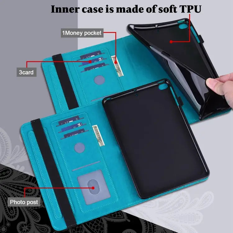 Lace Flower Embossing Pattern Horizontal Flip Leather Case with Holder & Card Slots & Wallet & Photo Frame & Sleep