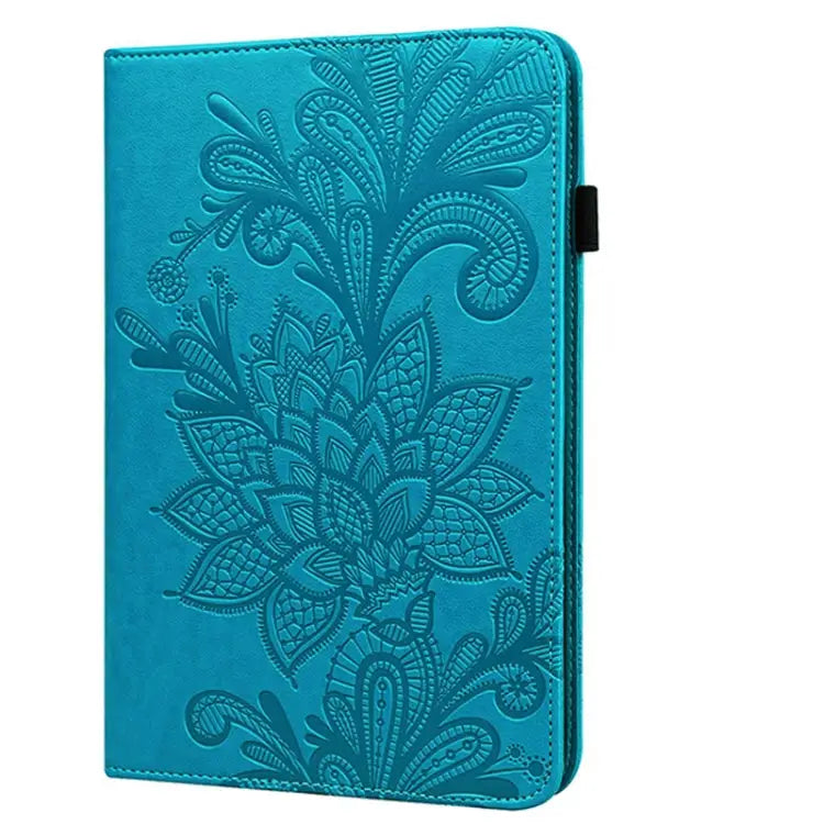 Lace Flower Embossing Pattern Horizontal Flip Leather Case with Holder & Card Slots & Wallet & Photo Frame & Sleep