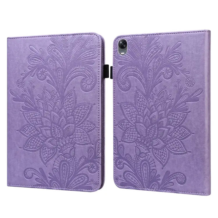 Lace Flower Embossing Pattern Leather Tablet Case For iPad Pro 11 2022 / 2021 / iPad Air 2020 For Huawei MatePad Pro