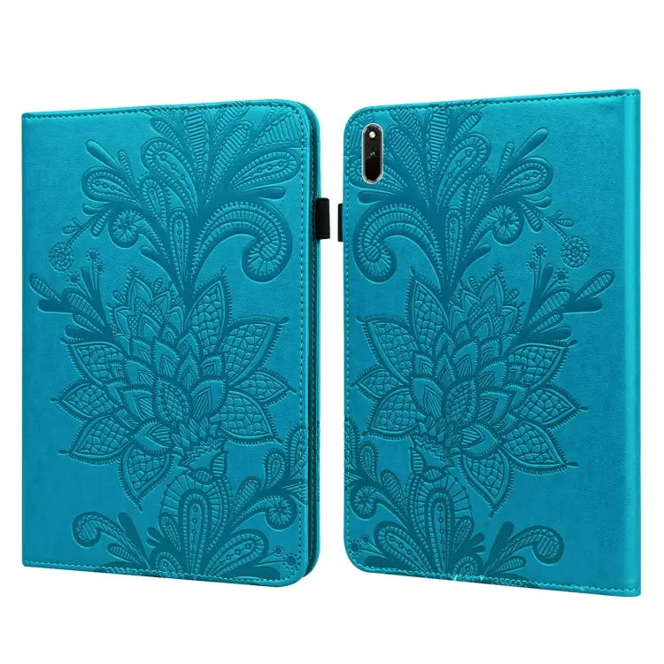 Lace Flower Embossing Pattern Leather Tablet Case For iPad Pro 11 2022 / 2021 / iPad Air 2020 For Huawei MatePad Pro