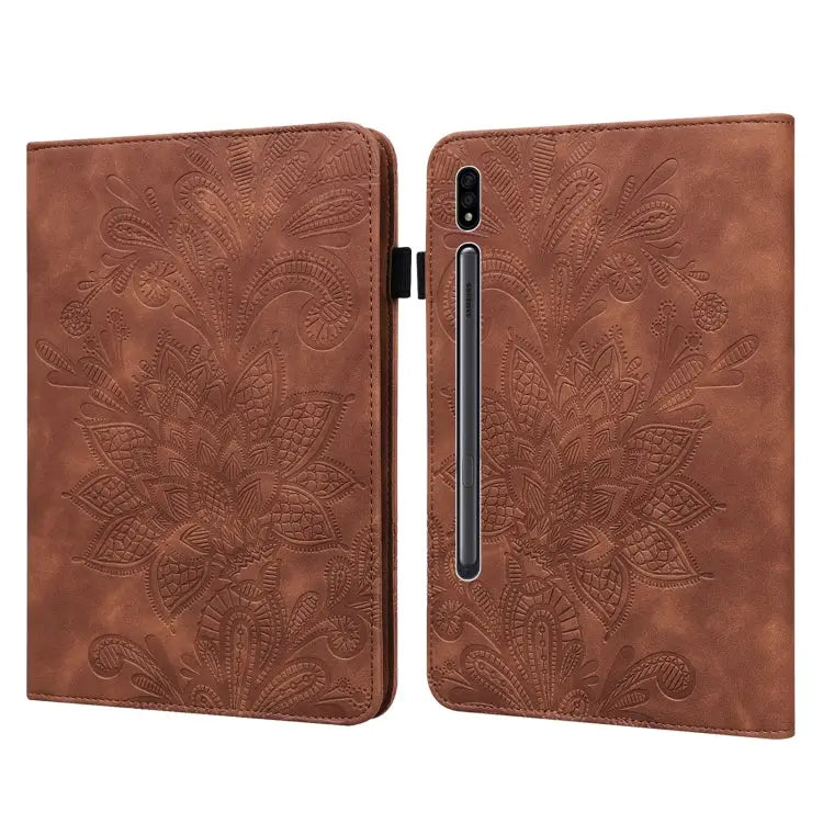 Lace Flower Embossing Pattern Leather Tablet Case For Lenovo Tab P11 Plus For Samsung Galaxy Tab A8 10.5 2021