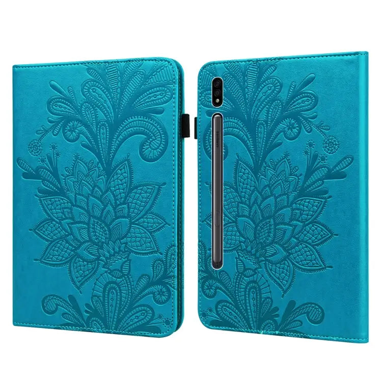 Lace Flower Embossing Pattern Leather Tablet Case For Lenovo Tab P11 Plus For Samsung Galaxy Tab A8 10.5 2021