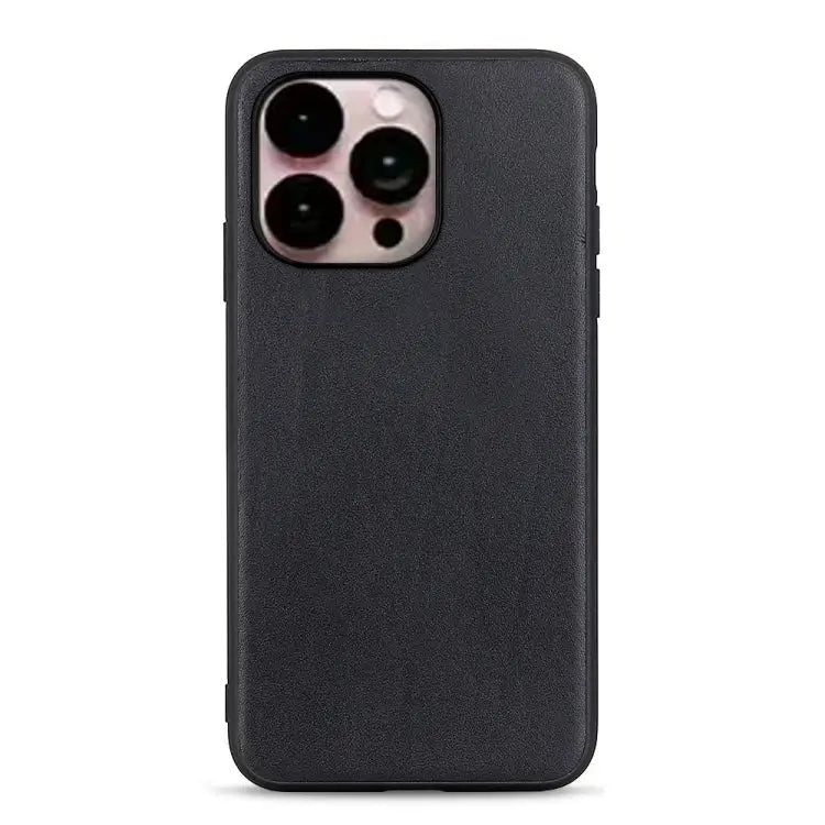 Lambskin Texture Genuine Leather Phone Case For iPhone 14 For iPhone 14 Plus For iPhone 14 Pro For iPhone 14 Pro Max