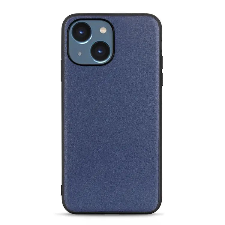 Lambskin Texture Genuine Leather Phone Case For iPhone 14 For iPhone 14 Plus For iPhone 14 Pro For iPhone 14 Pro Max