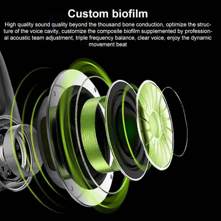 Langsdom BE17 Bone Conduction Waterproof Bluetooth Sports Earphone - Apple Accessories