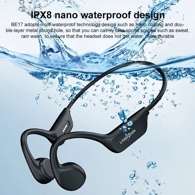 Langsdom BE17 Bone Conduction Waterproof Bluetooth Sports Earphone - Apple Accessories