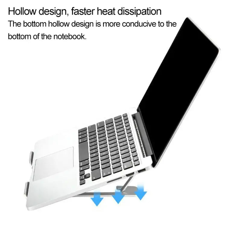 Laptop Height Extender Holder Stand Folding Portable Computer Heat Dissipation Bracket Size: 22.3x23.5x1.3cm