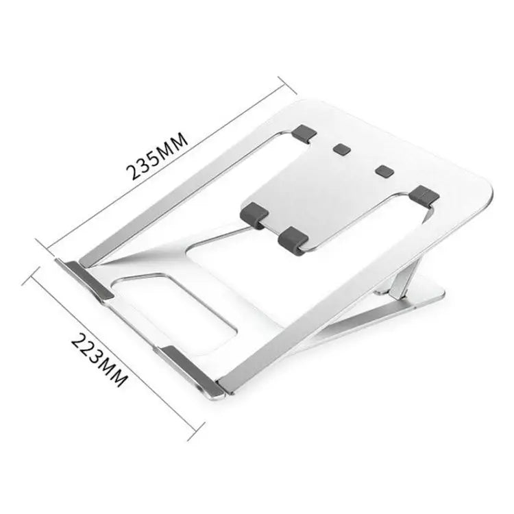 Laptop Height Extender Holder Stand Folding Portable Computer Heat Dissipation Bracket Size: 22.3x23.5x1.3cm