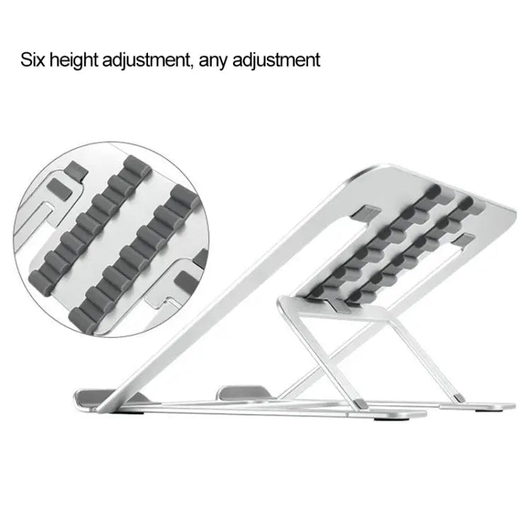 Laptop Height Extender Holder Stand Folding Portable Computer Heat Dissipation Bracket Size: 22.3x23.5x1.3cm
