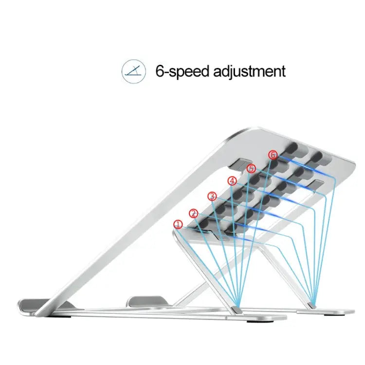 Laptop Height Extender Holder Stand Folding Portable Computer Heat Dissipation Bracket Size: 22.3x23.5x1.3cm