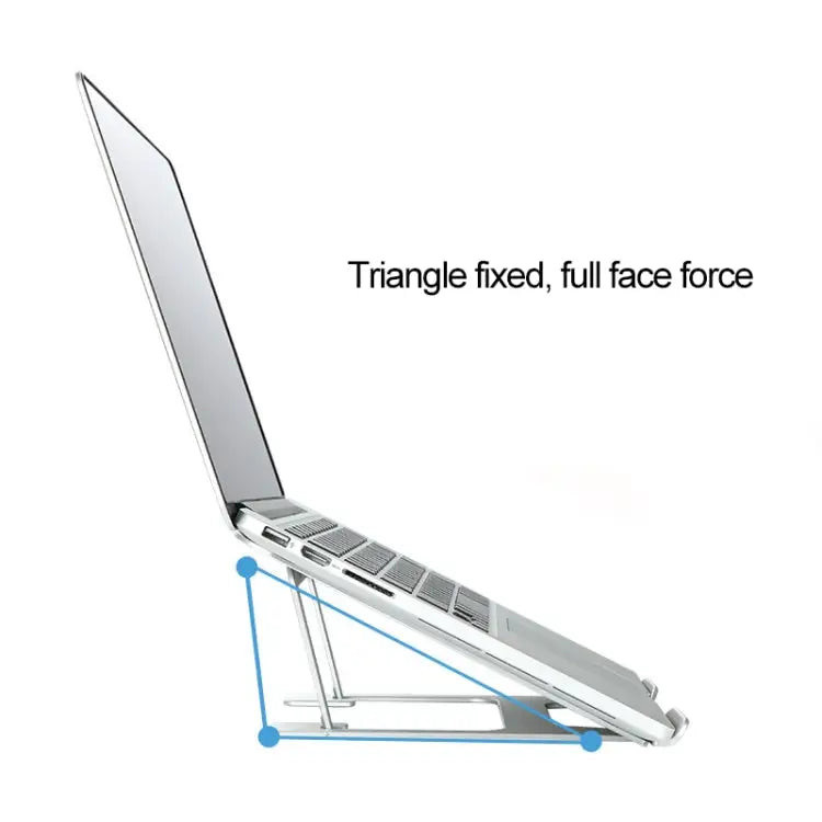 Laptop Height Extender Holder Stand Folding Portable Computer Heat Dissipation Bracket Size: 22.3x23.5x1.3cm