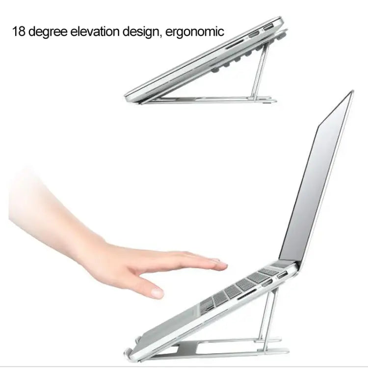 Laptop Height Extender Holder Stand Folding Portable Computer Heat Dissipation Bracket Size: 22.3x23.5x1.3cm