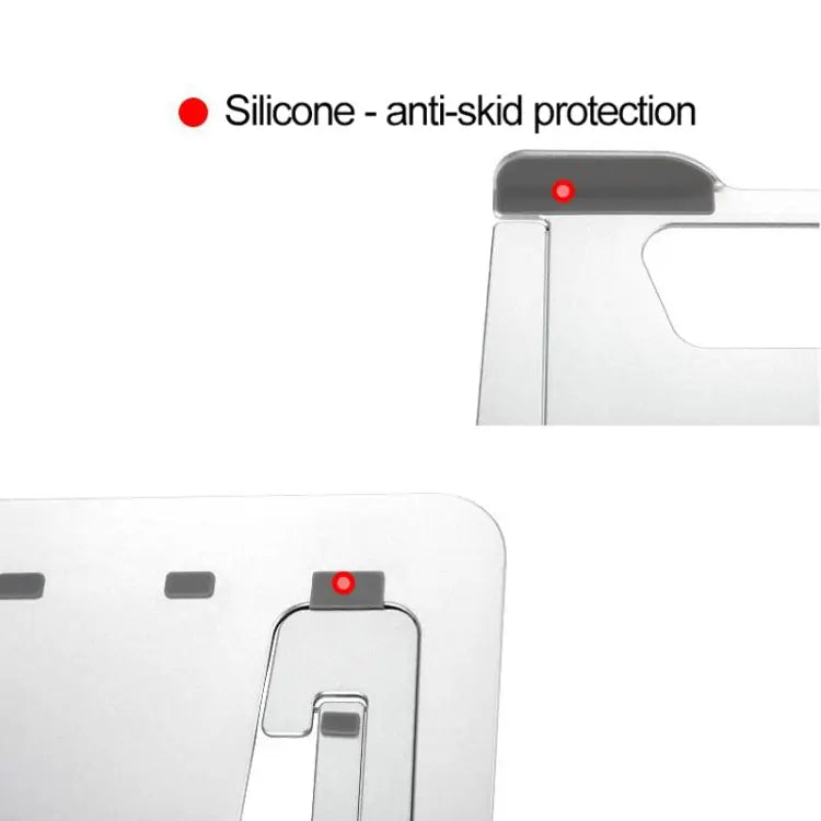 Laptop Height Extender Holder Stand Folding Portable Computer Heat Dissipation Bracket Size: 22.3x23.5x1.3cm