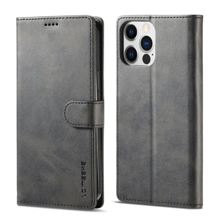 LC.IMEEKE Calf Texture Horizontal Flip Leather Case For iPhone 14 For iPhone 14 Plus For iPhone 14 Pro For iPhone 14