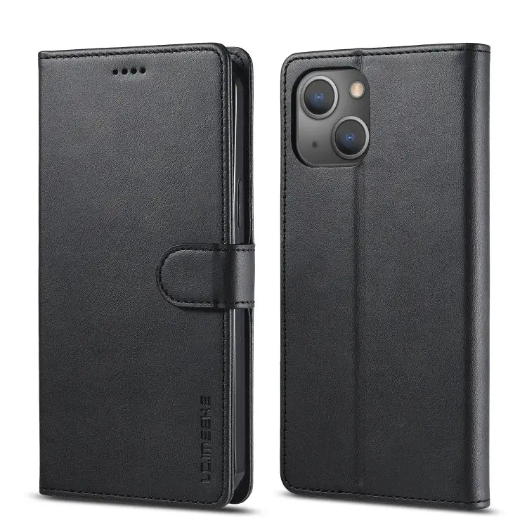 LC.IMEEKE Calf Texture Horizontal Flip Leather Case For iPhone 14 For iPhone 14 Plus For iPhone 14 Pro For iPhone 14