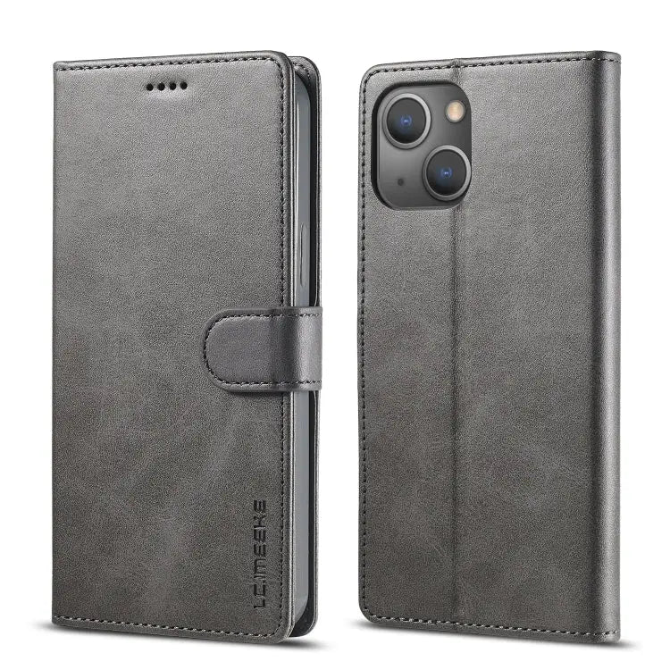 LC.IMEEKE Calf Texture Horizontal Flip Leather Case For iPhone 14 For iPhone 14 Plus For iPhone 14 Pro For iPhone 14