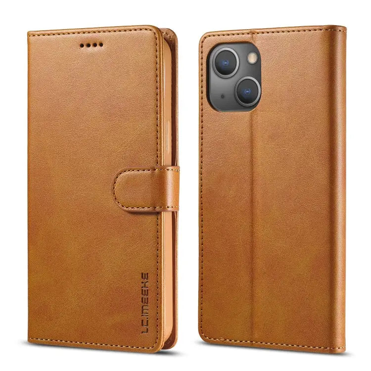 LC.IMEEKE Calf Texture Horizontal Flip Leather Case with Holder & Card Slots & Wallet For iPhone 13 mini For iPhone 13