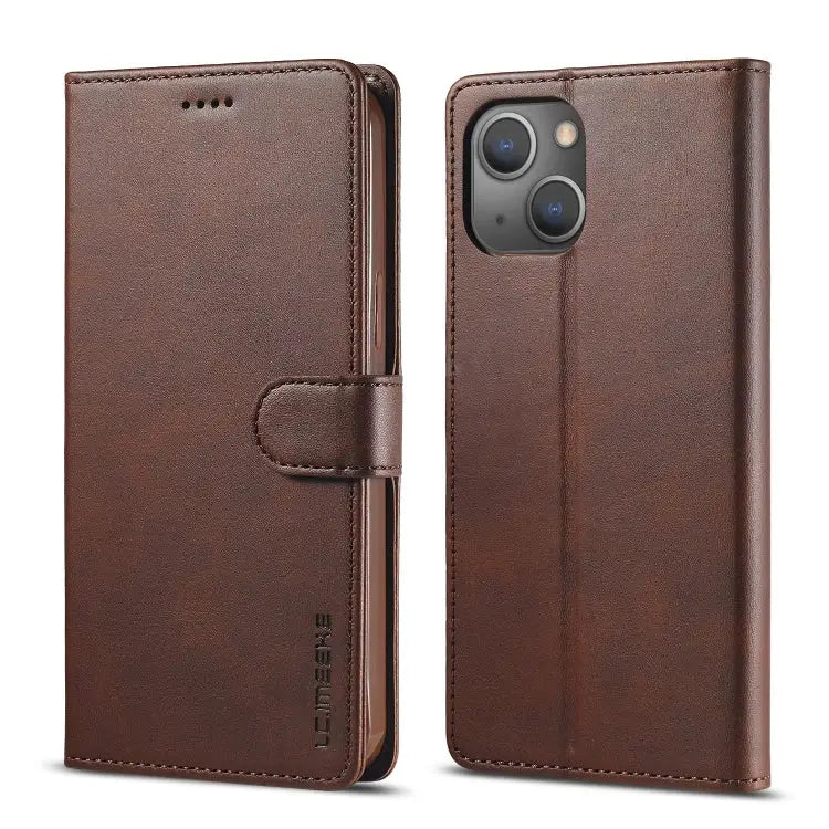 LC.IMEEKE Calf Texture Horizontal Flip Leather Case with Holder & Card Slots & Wallet For iPhone 13 mini For iPhone 13
