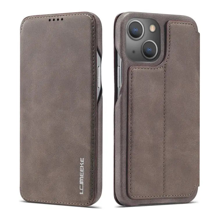 LC.IMEEKE Hon Ancient Series Horizontal Flip Leather Case with Holder & Card Slot For iPhone 13 mini For iPhone 13