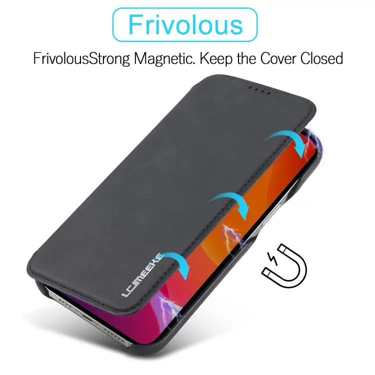 LC.IMEEKE Hon Ancient Series Horizontal Flip Leather Case with Holder & Card Slot For iPhone 13 mini For iPhone 13