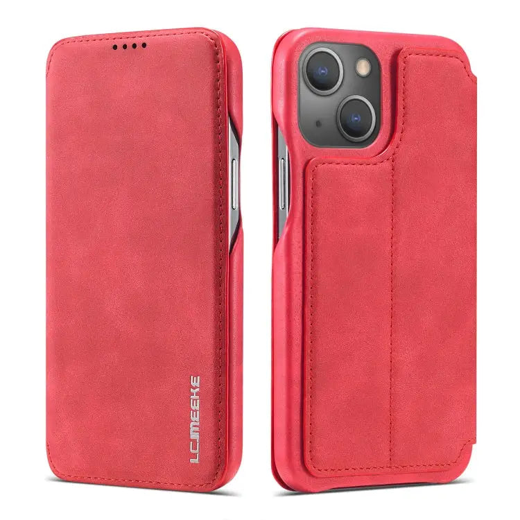 LC.IMEEKE Hon Ancient Series Horizontal Flip Leather Case with Holder & Card Slot For iPhone 13 mini For iPhone 13